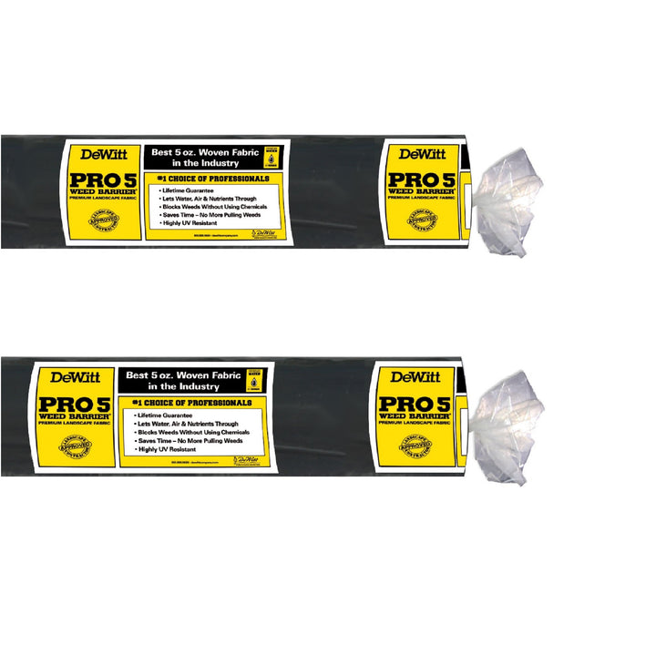 DeWitt 3 x 250 ft Weed Barrier Fabric w/ DeWitt 4 x 250 ft Weed Barrier Fabric - VMInnovations