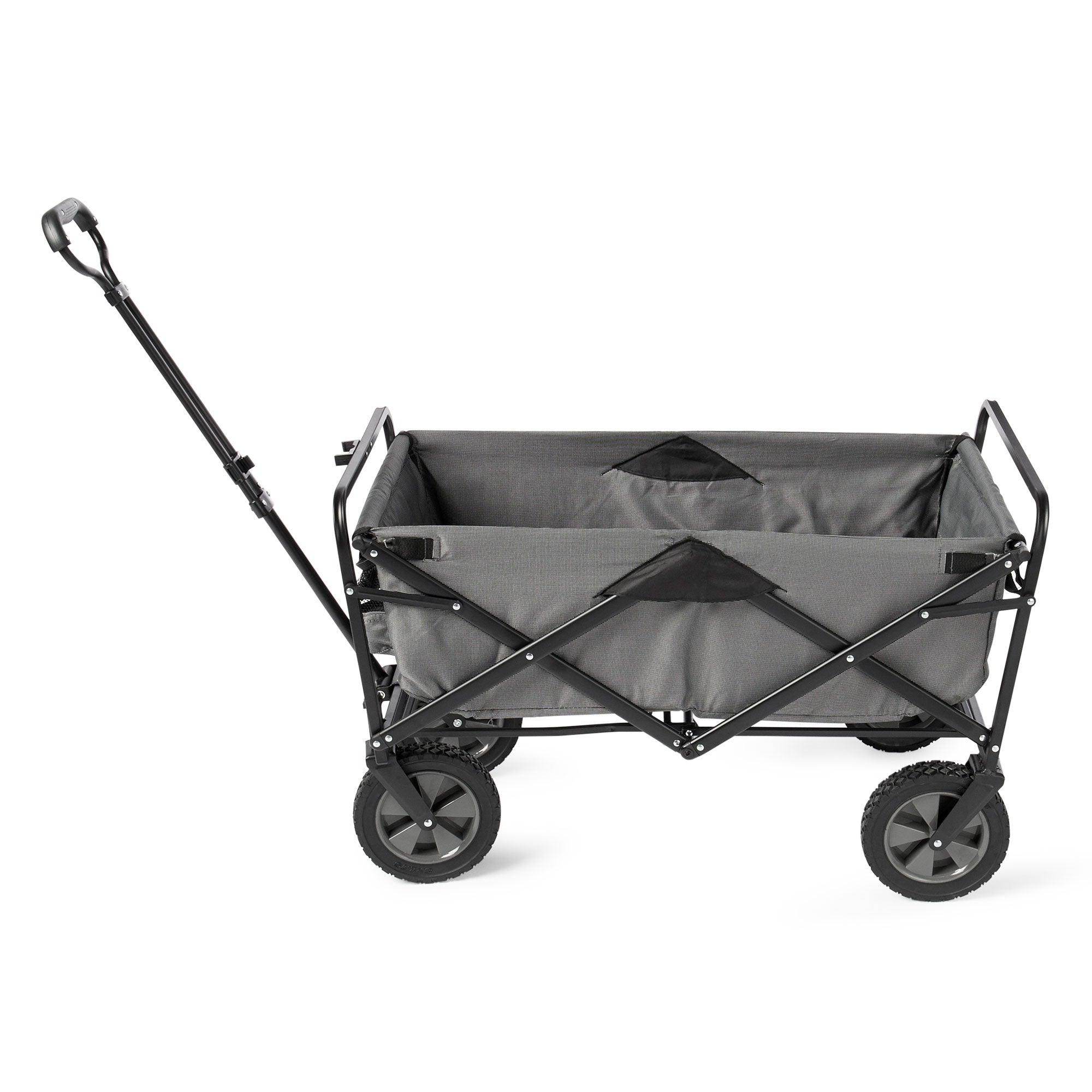 Mac Sports Collapsible Folding Outdoor Utility Garden Camping Wagon Cart, Gray - VMInnovations