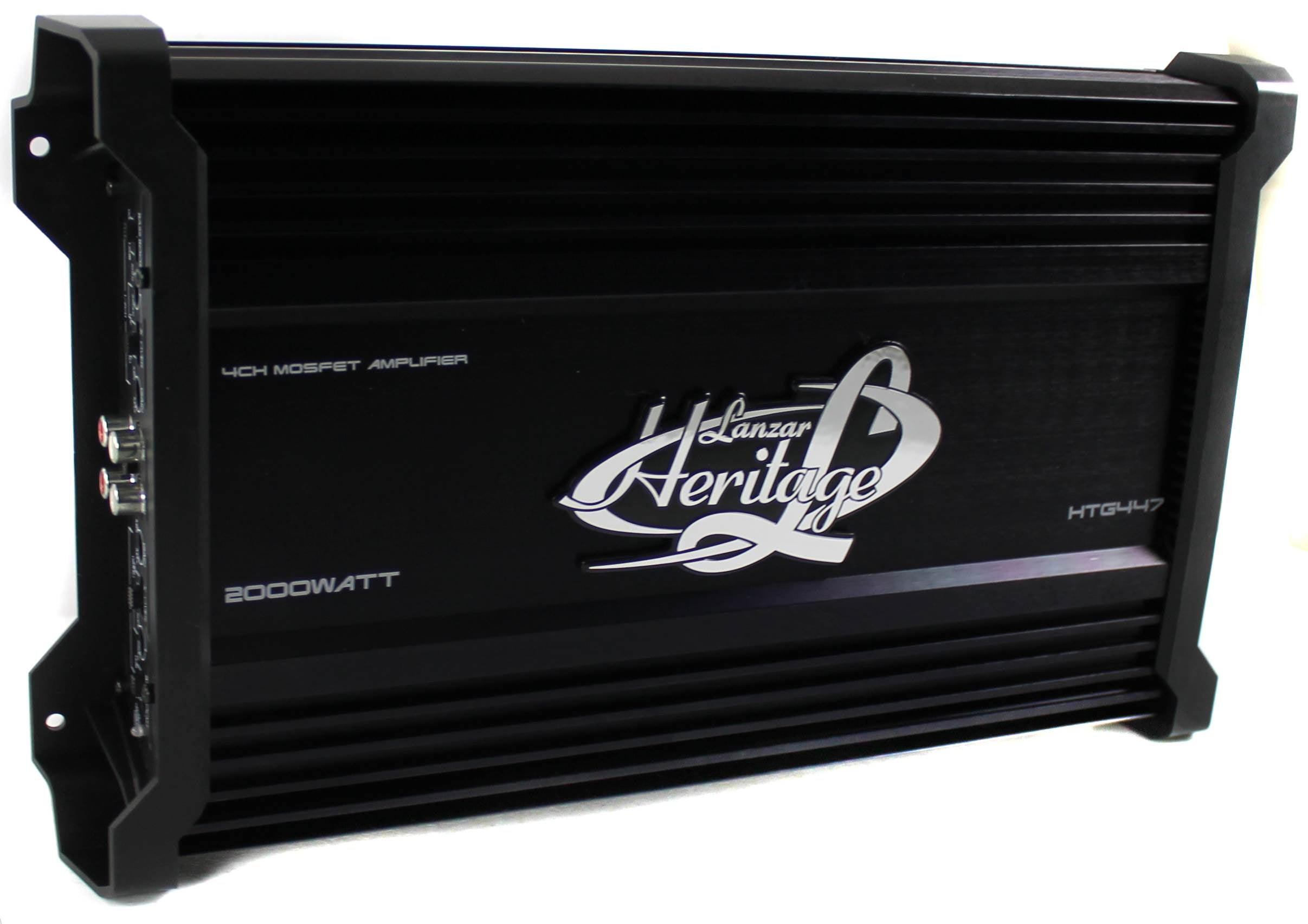 Pyle 2000W Subwoofer Pair + LANZAR HTG447 Amplifier + Vented Box + Wiring Kit