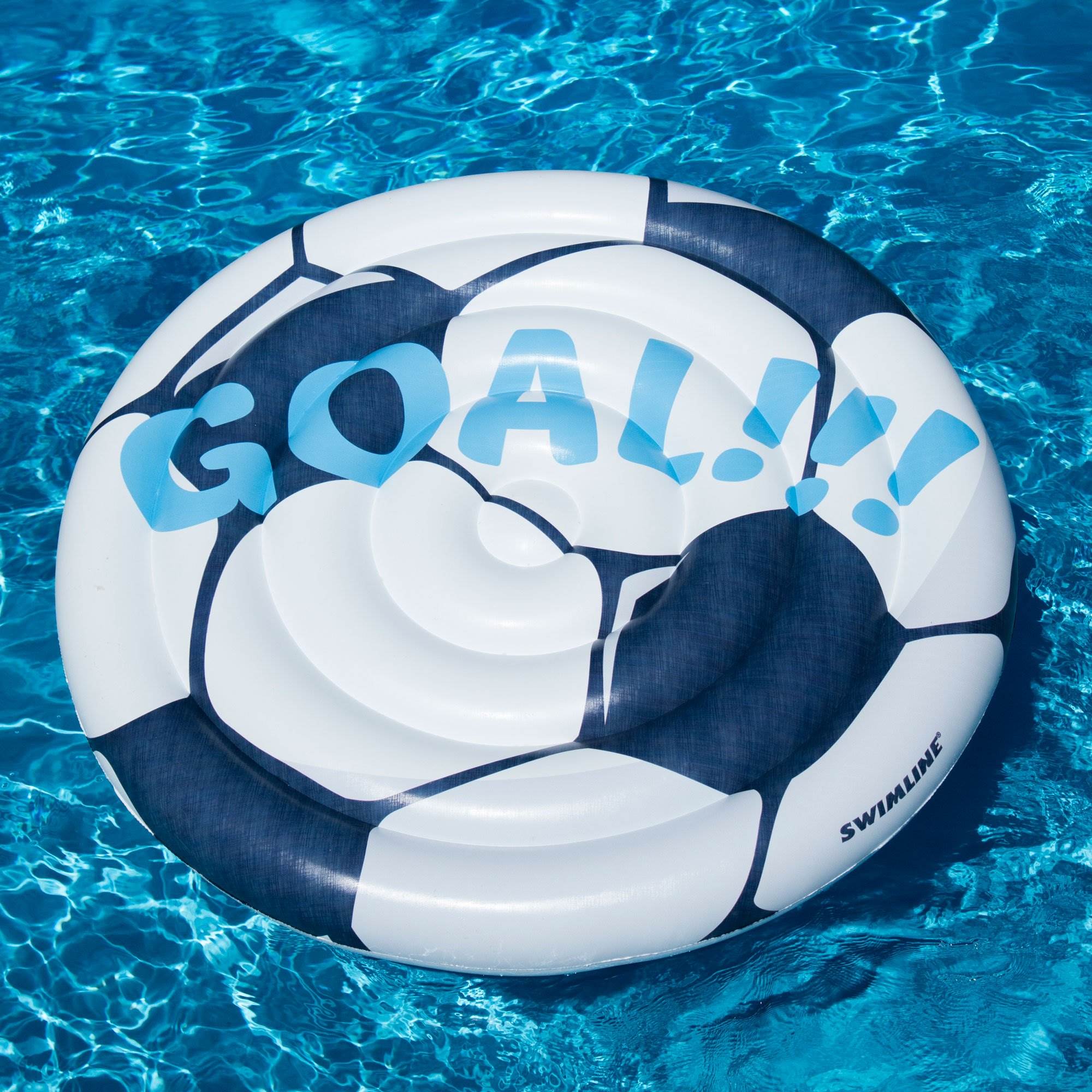 Swimline 90531 Giant 60-Inch Inflatable Soccer Ball Pool Float Lake Water Raft - VMInnovations