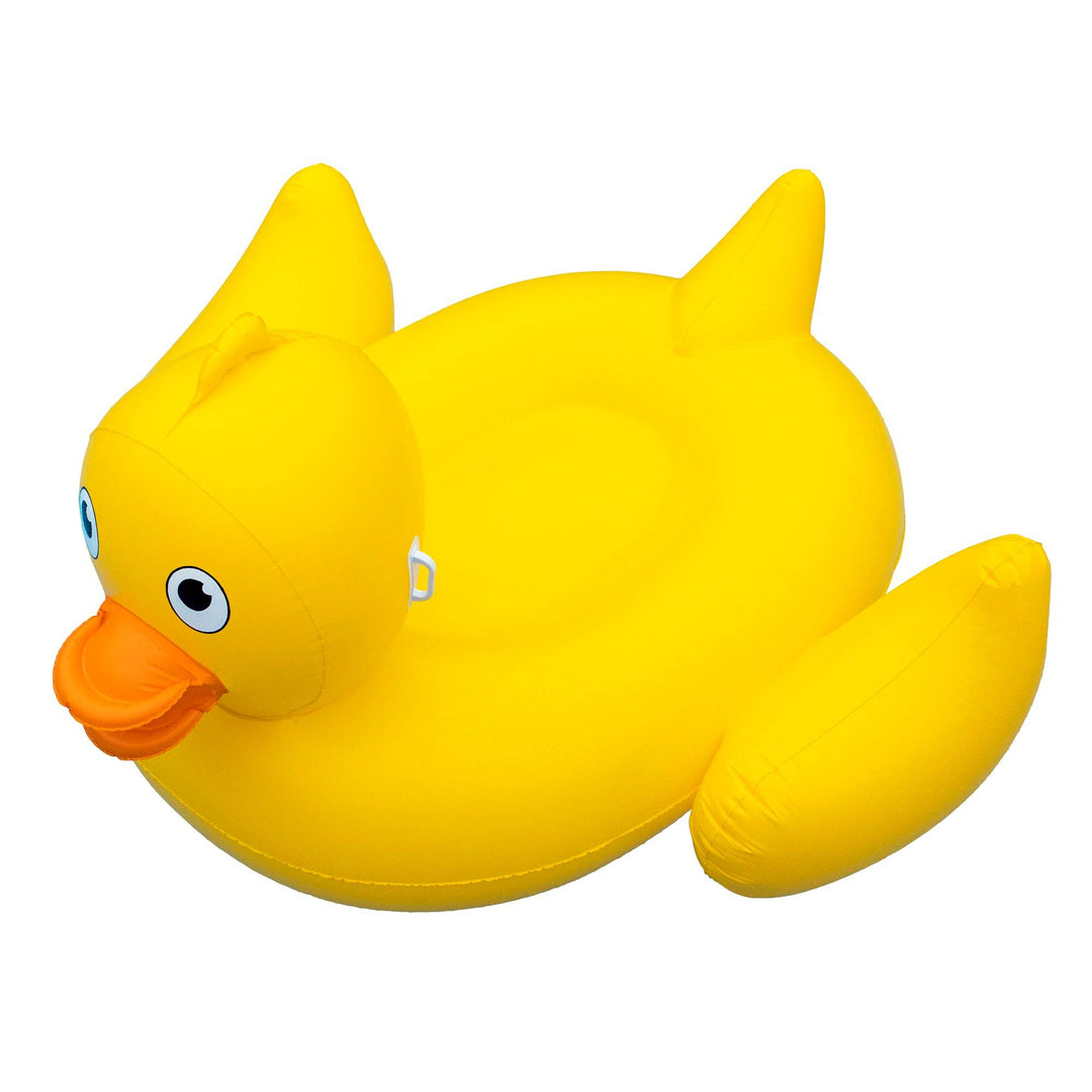 Swimline Inflatable Giant Lucky Rubber Ducky Ride On Swimming Pool or Lake Float - VMInnovations