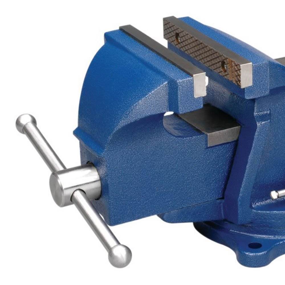 Wilton 11106 6" Jaw General Purpose Steel Swivel Base Anvil Bench Vise, Blue