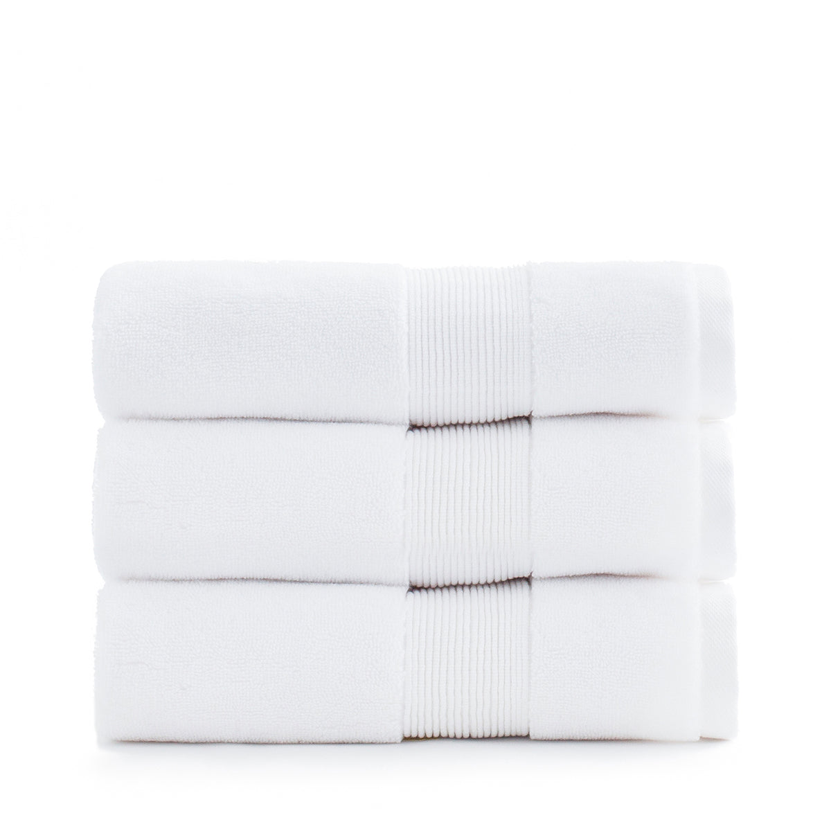 Miracle Cotton and Silver Ion Antimicrobial Plush Hand Towel, White (Open Box)