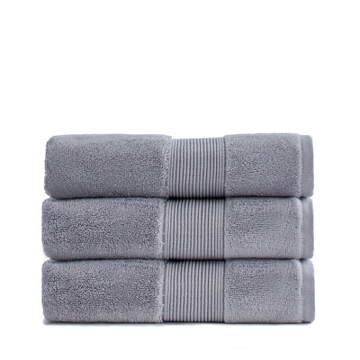 Miracle Cotton and Silver Ion Plush Bathroom Hand Towel, Stone