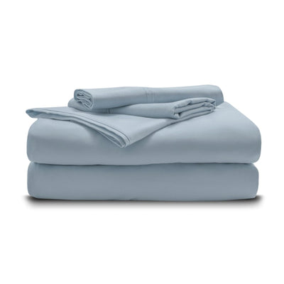Miracle Made Signature 350 Thread Silver Infused Cotton King Sheet Set, Sky Blue