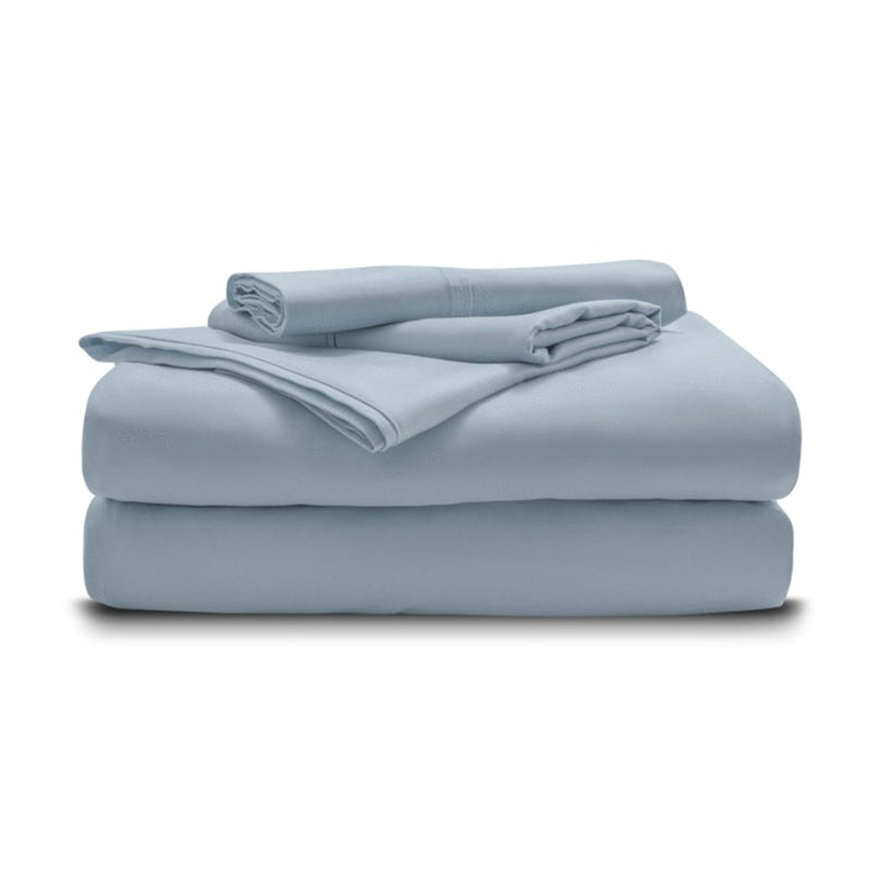 Miracle Made Signature 350 Thread Silver Infused Cotton Sheet Set, Sky Blue