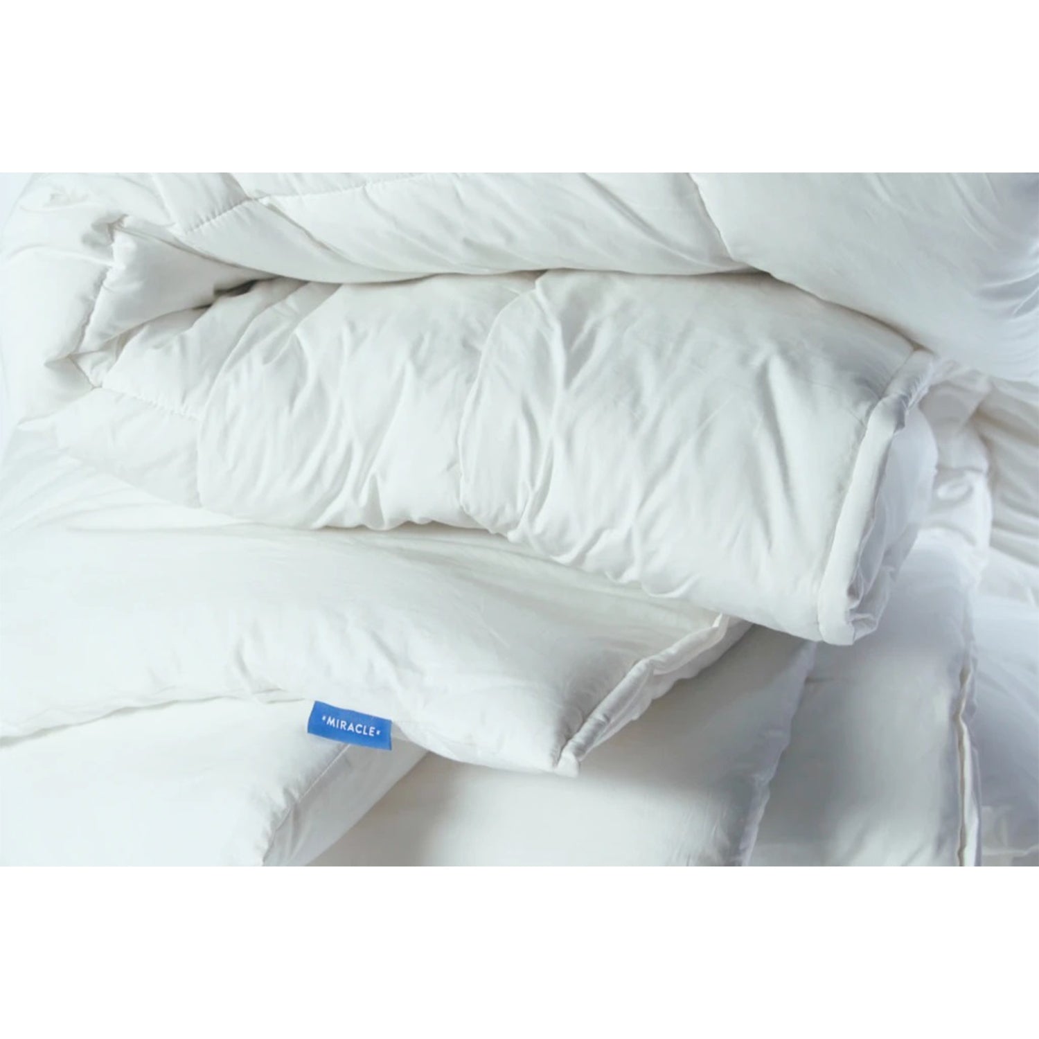 Miracle Natural Hypoallergenic Bed Comforter, King Size Bed, White (Open Box) - VMInnovations