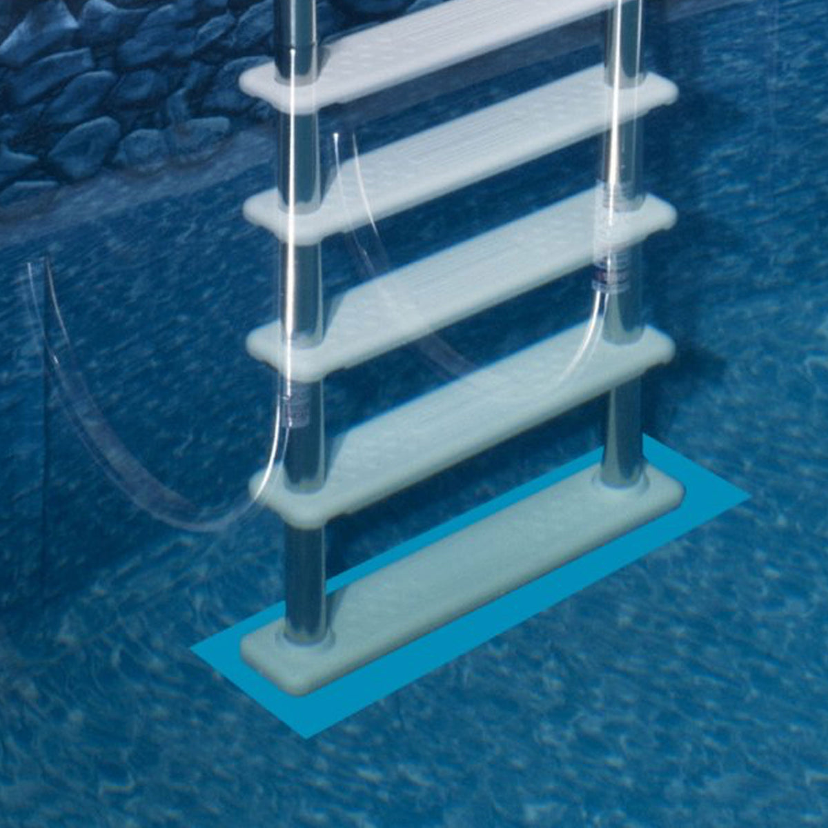 Swimline Hydro Tools 9" x 36" Vinyl Protective Swimming Pool Ladder Mat (4 Pack)
