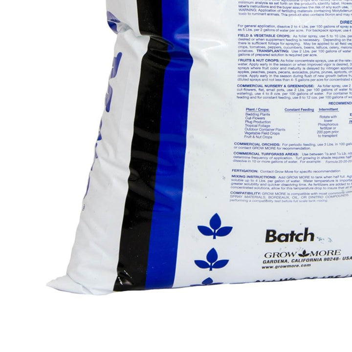 Grow More Cold Water 10-52-10 Soluble Concentrated Plant Fertilizer, 25 Pounds - VMInnovations