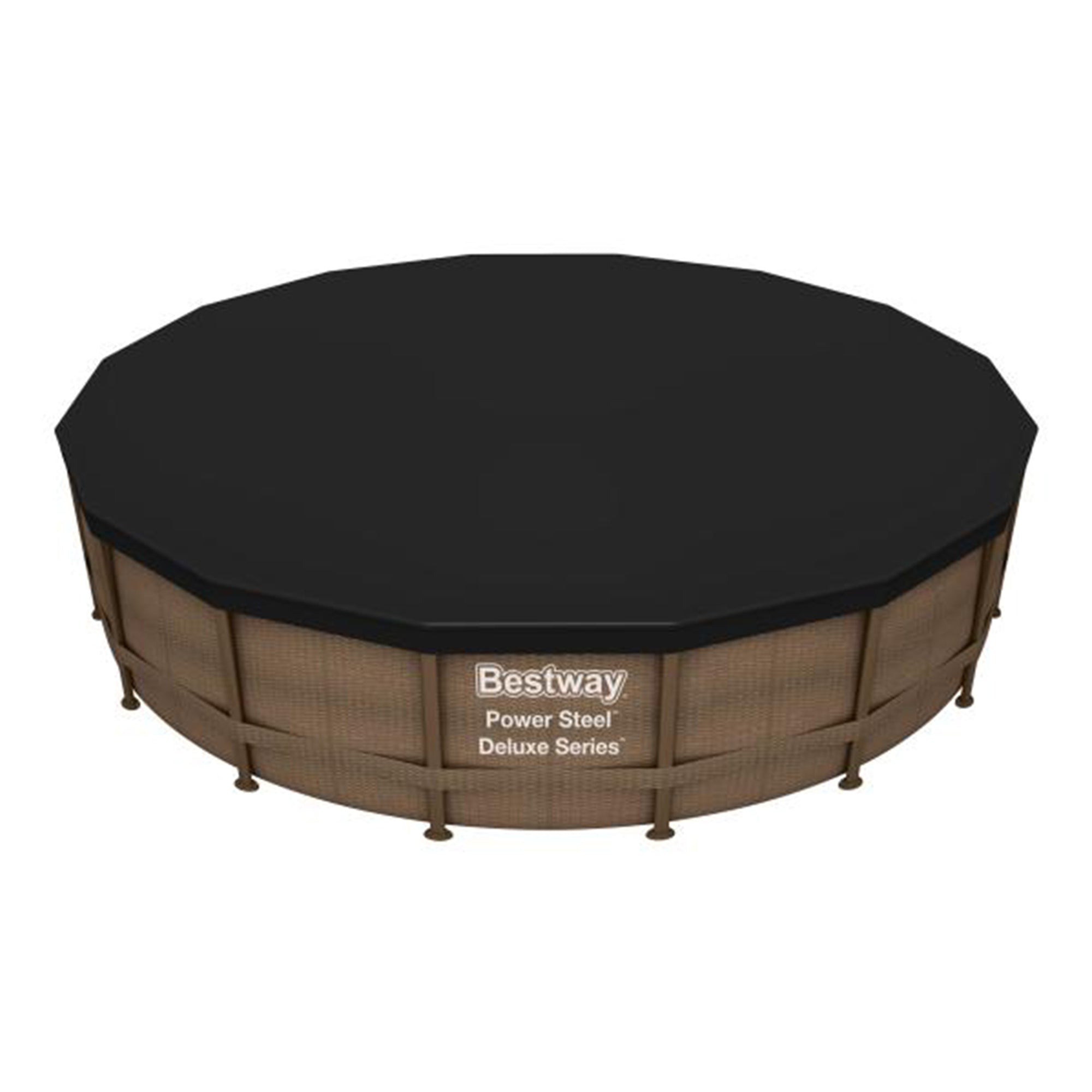 Bestway 15125 16ft x 48in Power Steel Round Frame Above Ground Pool Set & Pump - VMInnovations