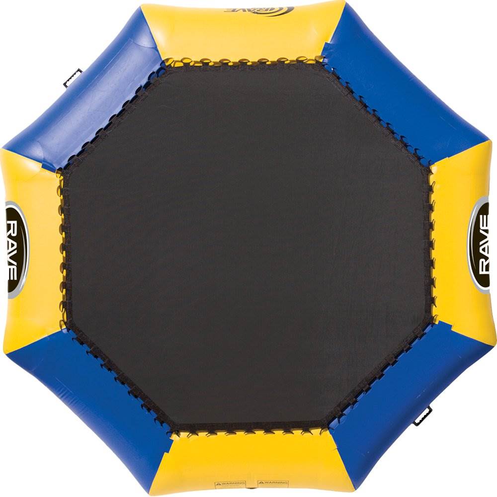 RAVE Sports Ripper 2 Rider Towable Float + Bongo 10 Ft Water Bouncer Trampoline