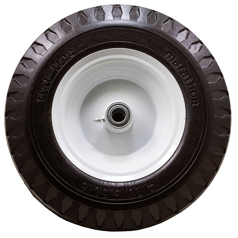 Marathon Tire 4.10/3.50-6, 3" Centered Hub Flat Free Replacement Sawtooth Tire