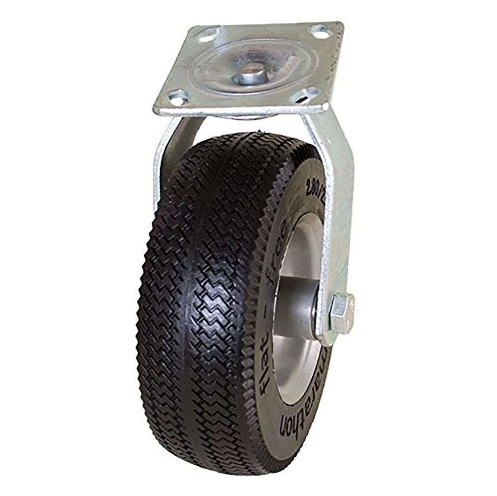 Marathon Tire 8" Small Equipment Swivel Caster w/ Flat Free Tire (Open Box)