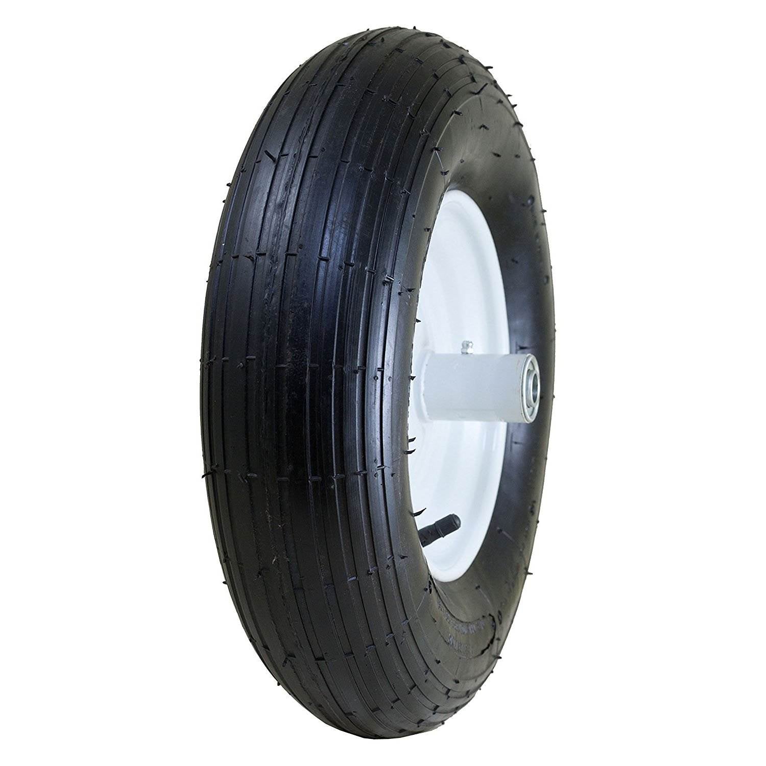 Marathon 4.80/4.00-8, 6" Hub Pneumatic Ribbed Tread Wheelbarrow Tire (Open Box)