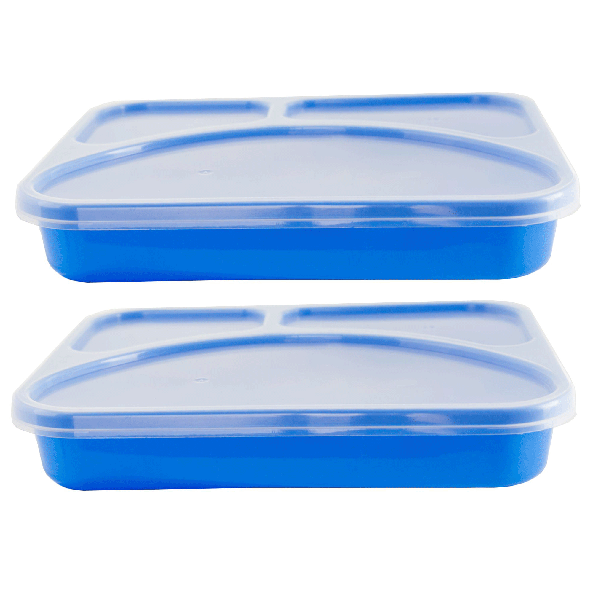 Life Story (2 Pack) 3 Compartment Meal Prep Containers with Lids - Easy to Clean Reusable Food Storage Container 28 oz