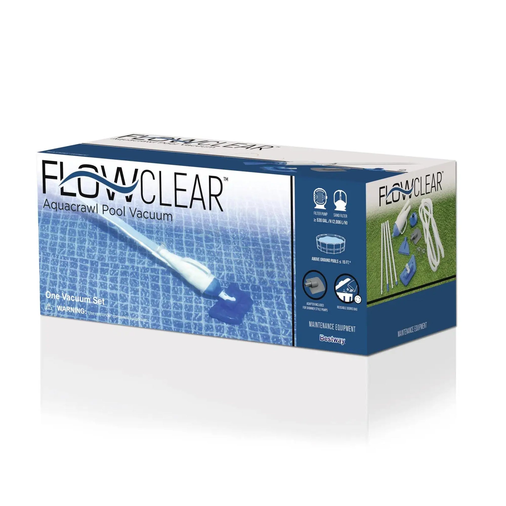 Bestway AquaCrawl Above Ground Pool Maintenance Vacuum Cleaner (Open Box) - VMInnovations