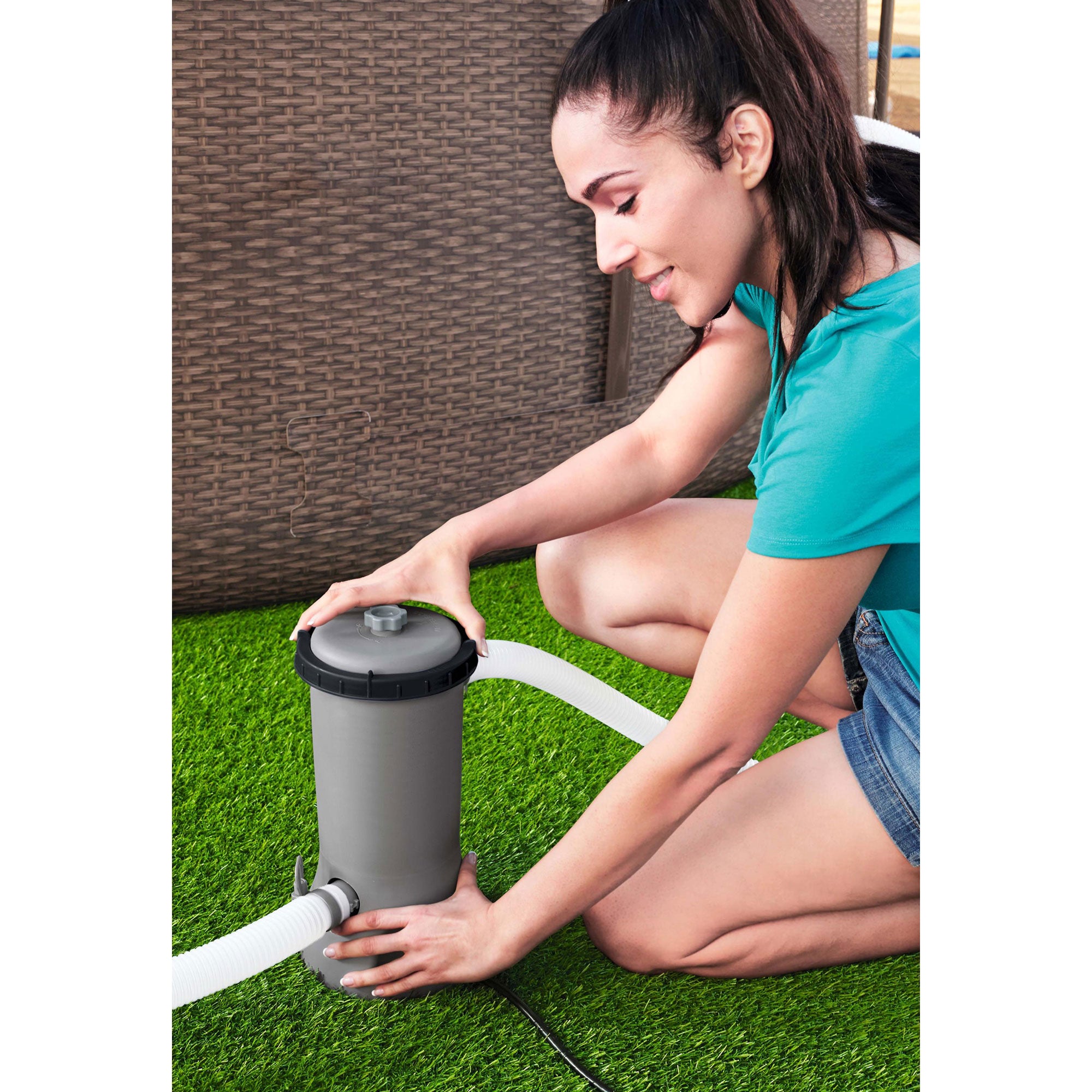 Bestway Flowclear 530 GPH Above Ground 3800 Gallon Pool Filter Pump (Open Box)