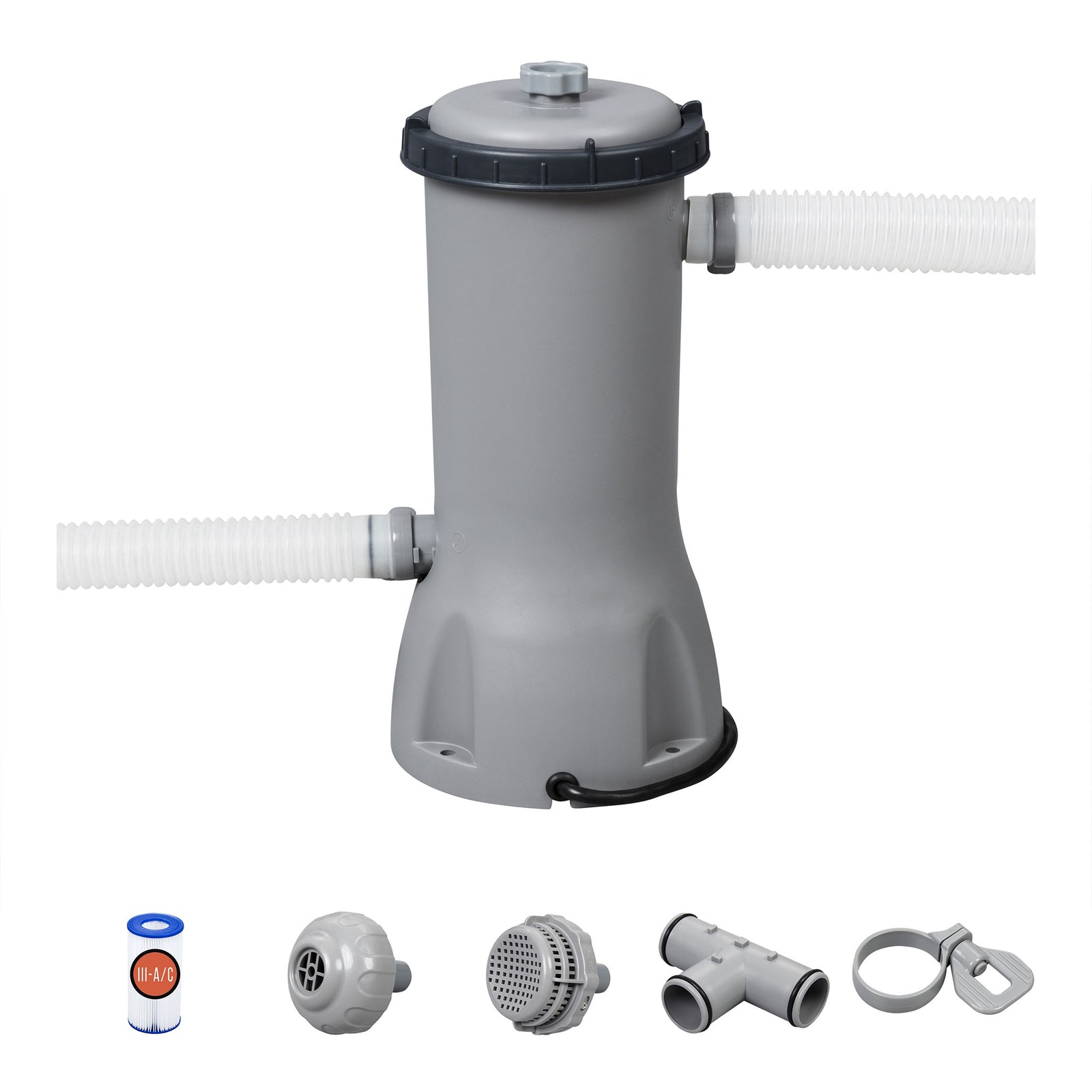 Bestway 1000 GPH Above Ground Swimming Pool Cartridge Filter Pump 120V w/ GFCI - VMInnovations