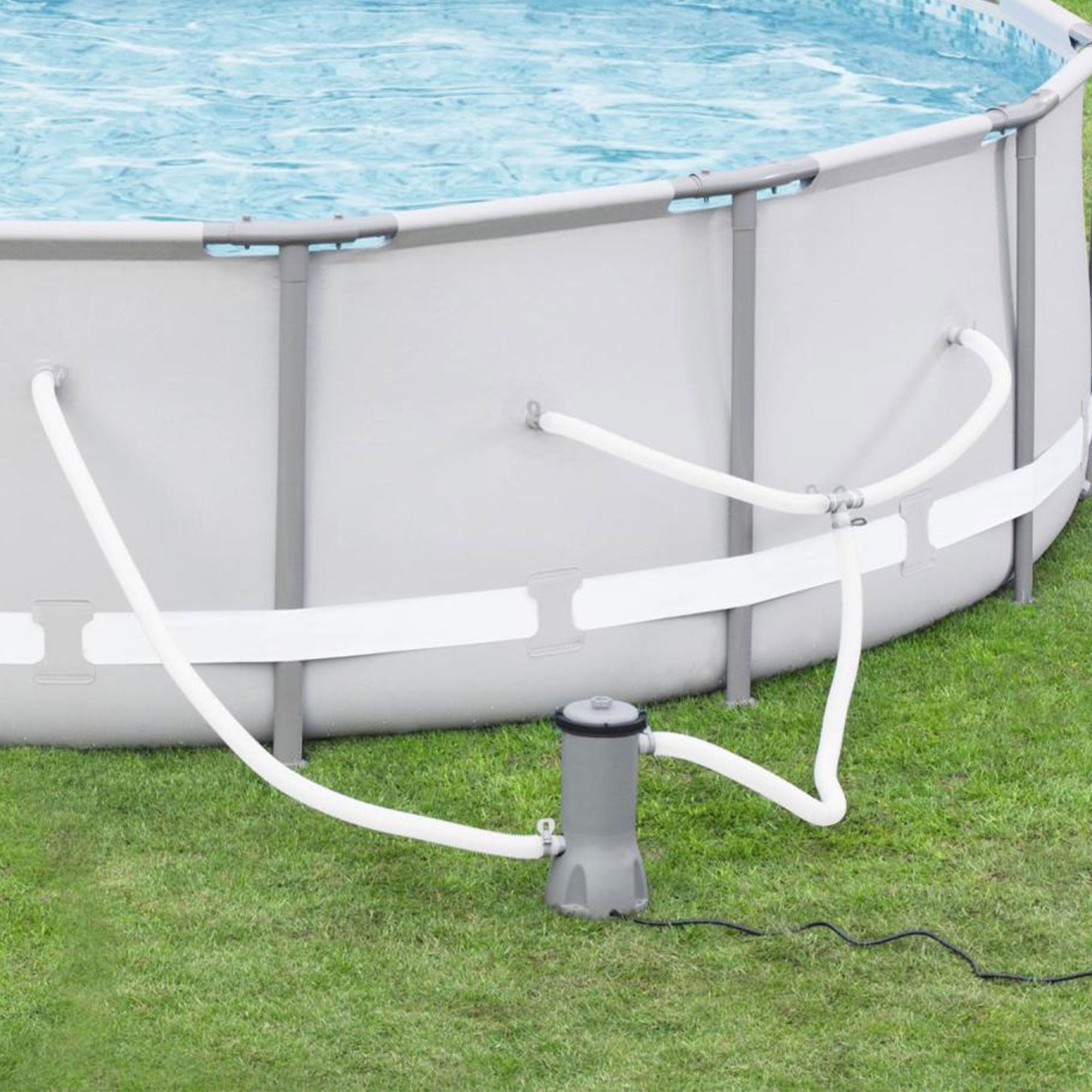 Bestway 58388E 1000 GPH Above Ground Pool Cartridge Filter Pump System(Open Box) - VMInnovations