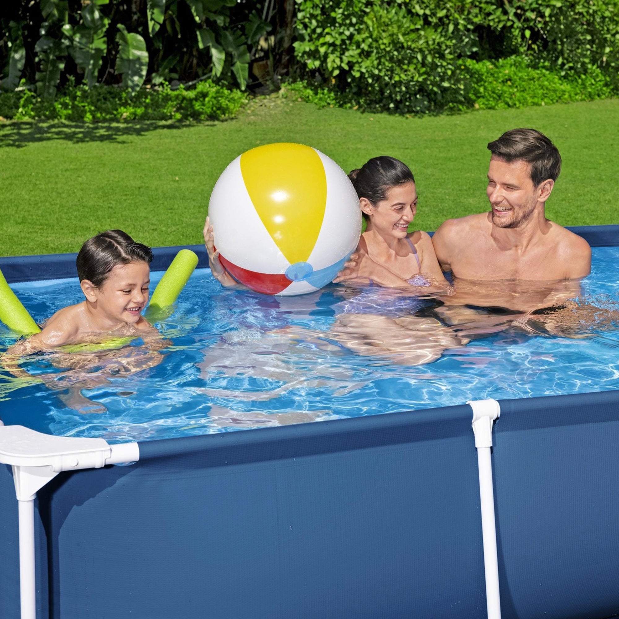 Bestway Steel Pro 8.5' x 5.6' x 2' Rectangular Ground Pool(Pool Only)(For Parts) - VMInnovations