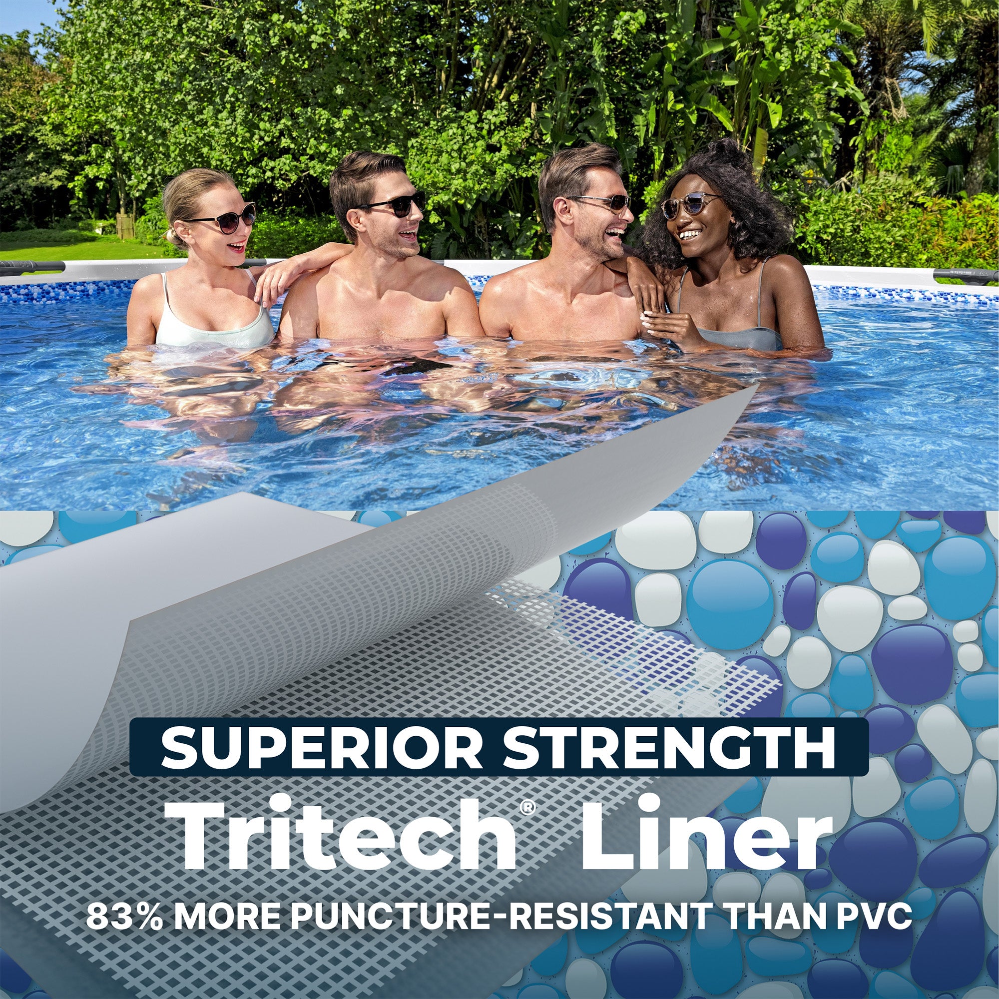 Bestway Steel Pro Max 15'x42" Round Frame Above Ground Pool w/ Filter Pump(Used)