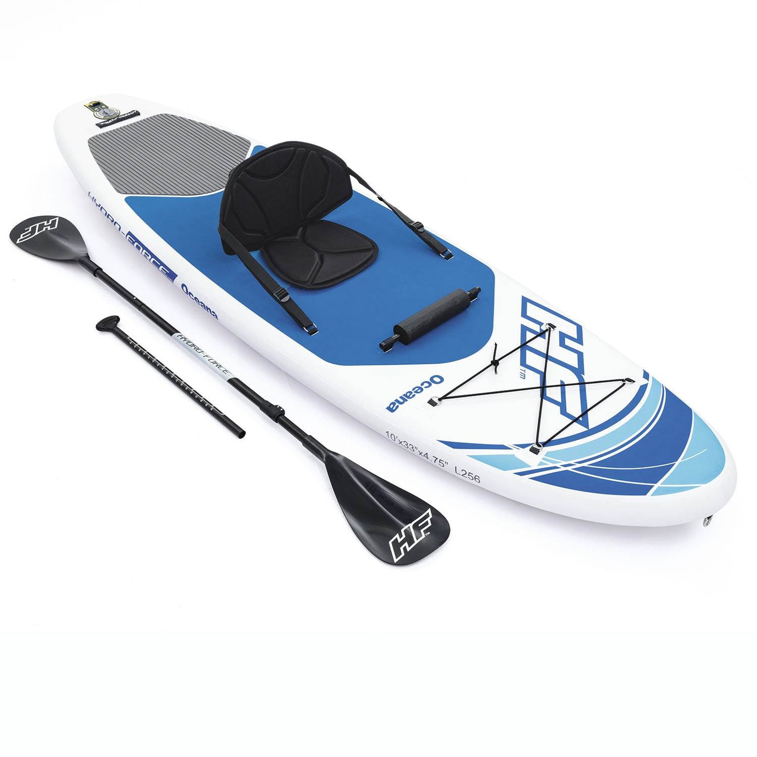 Bestway Hydro Force Inflatable 10 Foot Oceana SUP Stand Up Lake Paddle Board - VMInnovations