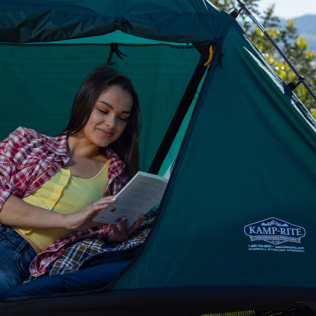 Kamp Rite CTC 2-Person Compact Collapsible Backpacking Camp Tent Cot (Open Box)