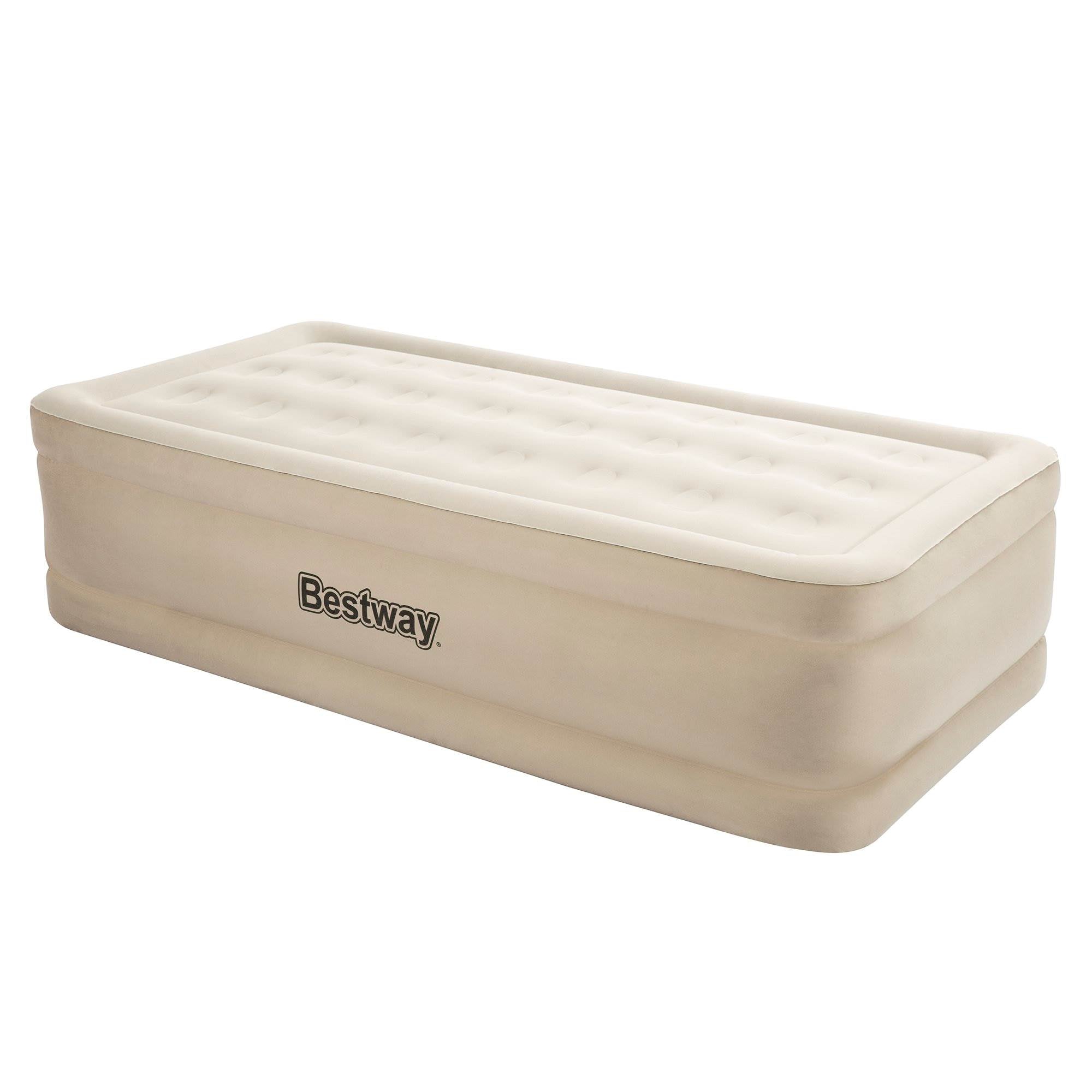 Bestway Fortech 20" Inflatable Twin Airbed Air Mattress w/ Built-In Pump (Used)