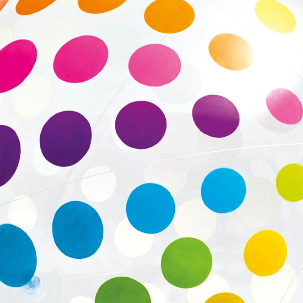 Intex Jumbo Inflatable Glossy Big Polka-Dot 72 Inch Giant Beach Ball (Open Box)