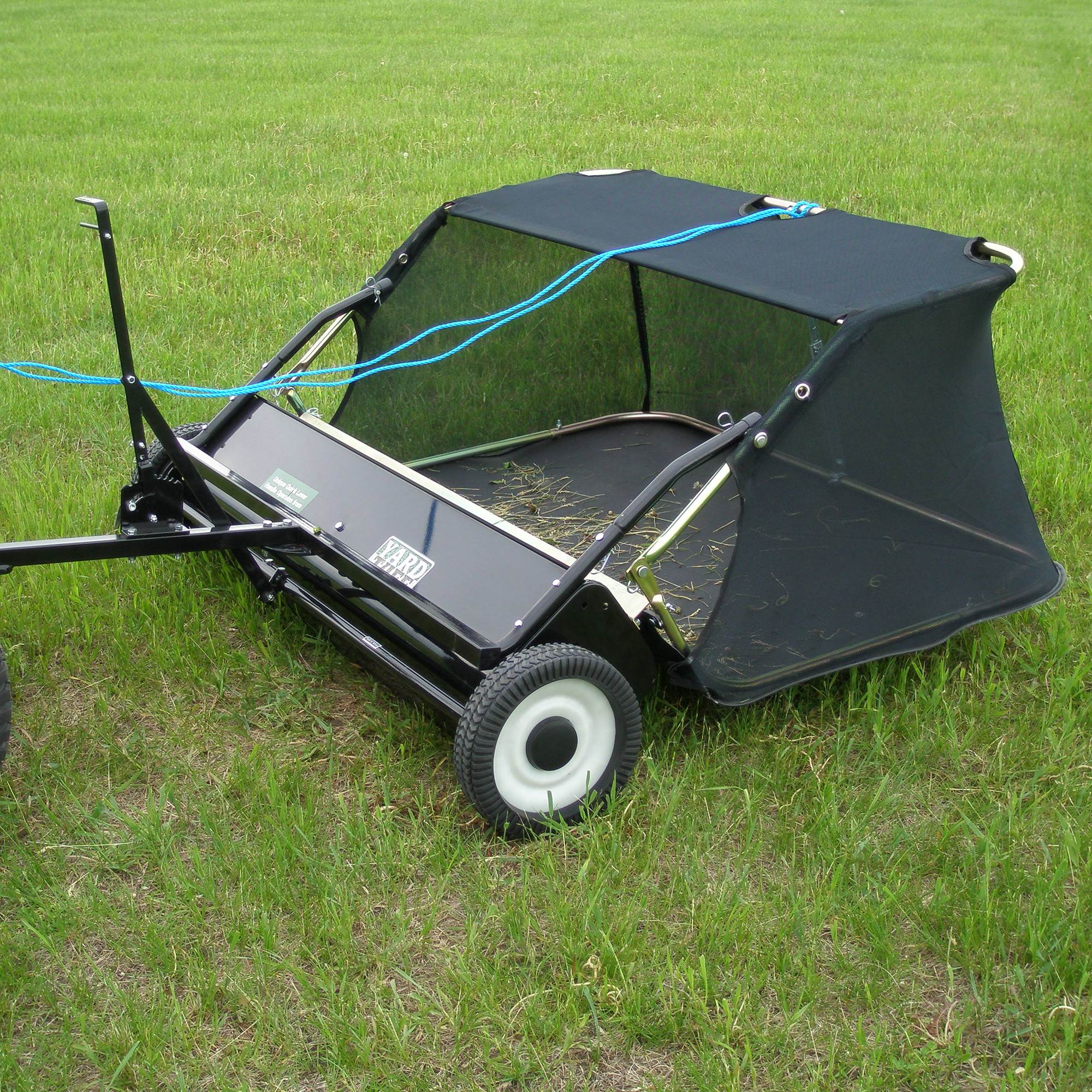 Yard Tuff 42" Quick Assembly Tow Style Lawn Sweeper for Yard Debris (Open Box)