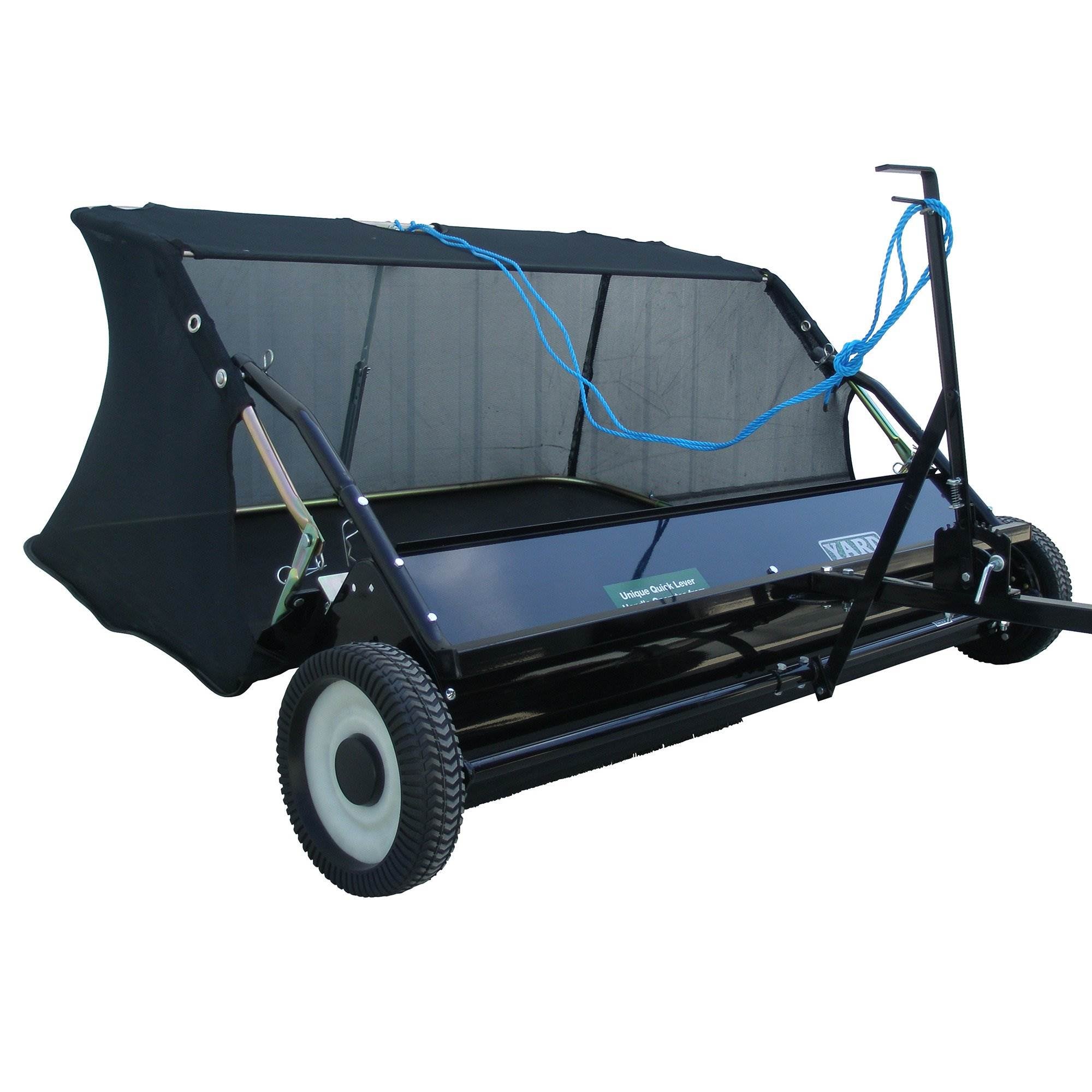 Yard Tuff 42" Quick Assembly Tow Style Lawn Sweeper for Yard Debris (Open Box)