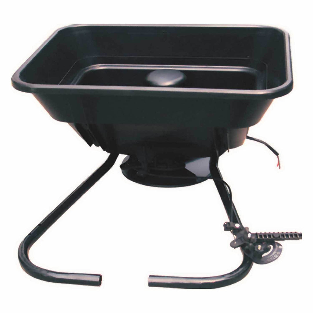 Field Tuff 12V ATV 80 Pound Load Capacity Broadcast Seed and Fertilizer Spreader - VMInnovations
