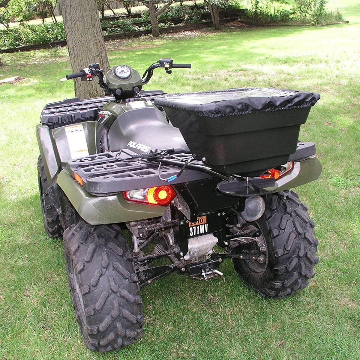 Field Tuff 12V ATV 80 Pound Load Broadcast Seed and Fertilizer Spreader (Used) - VMInnovations