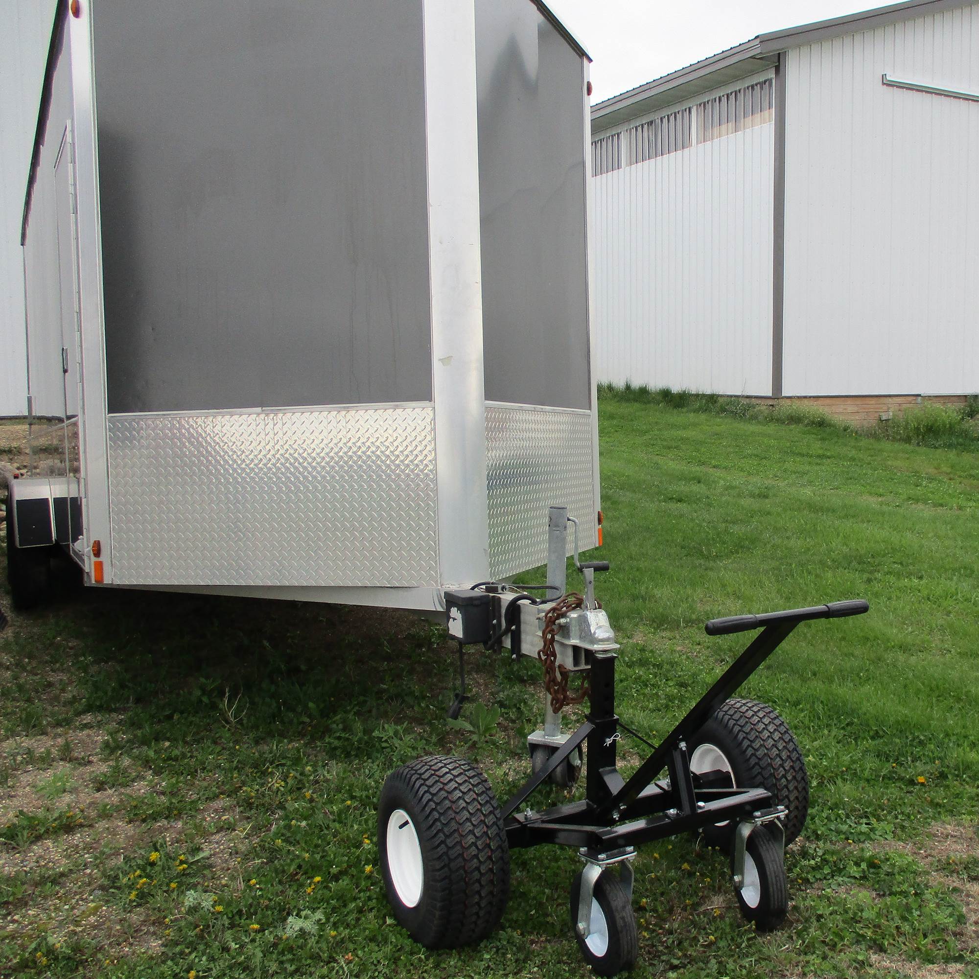 Tow Tuff TMD-15002C Adjustable Steel 1500 lb Heavy Duty Trailer Dolly w/ Caster - VMInnovations