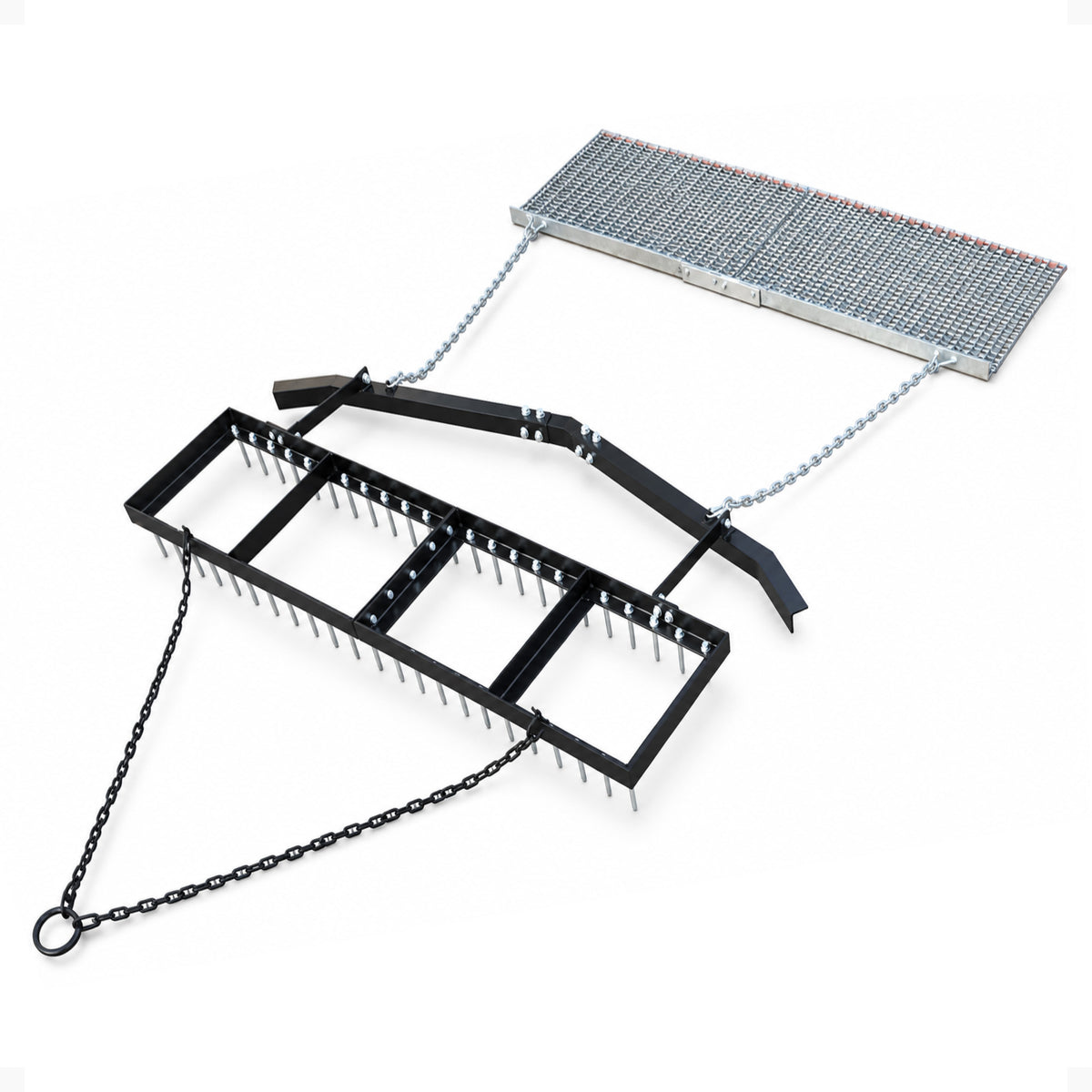 Yard Tuff 6' ATV/UTV Spike Drag w/ Surface Leveling Bar and Drag Mat(Damaged)