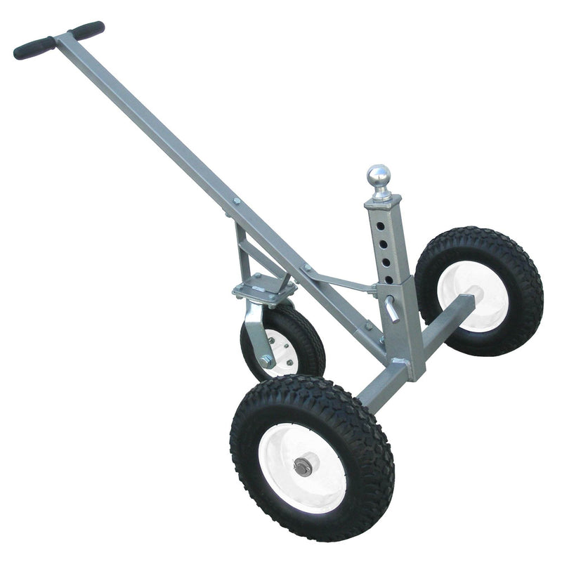 Tow Tuff Adjustable Solid Steel 800 lb Capacity Trailer Dolly w/ Caster (2 Pack)