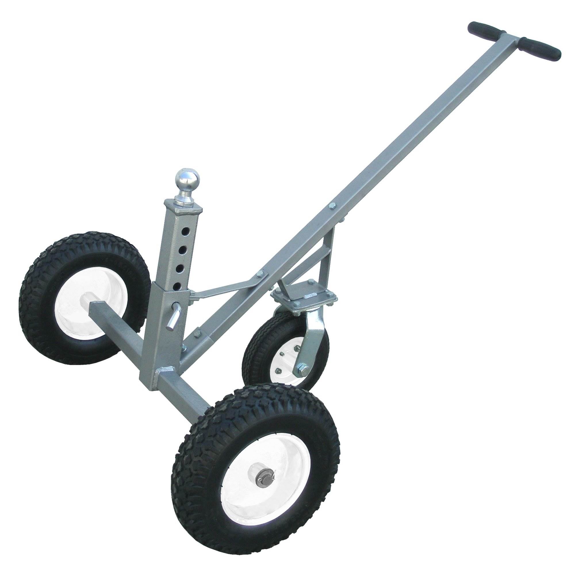Tow Tuff Adjustable Solid Steel 800 lb Capacity Trailer Dolly w/ Caster (2 Pack) - VMInnovations