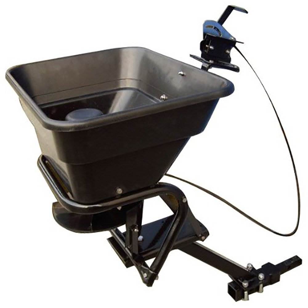 Field Tuff 12V ATV Hitch Mount Receiver 125 lb Fertilizer Spreader (Open Box)