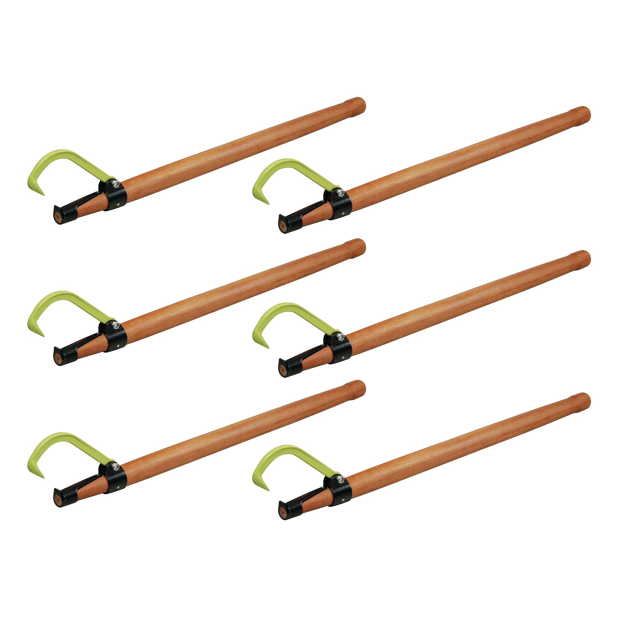 Timber Tuff TMW-30 4ft Wood Handle Logging Rolling Forestry Cant Hook (6 Pack)