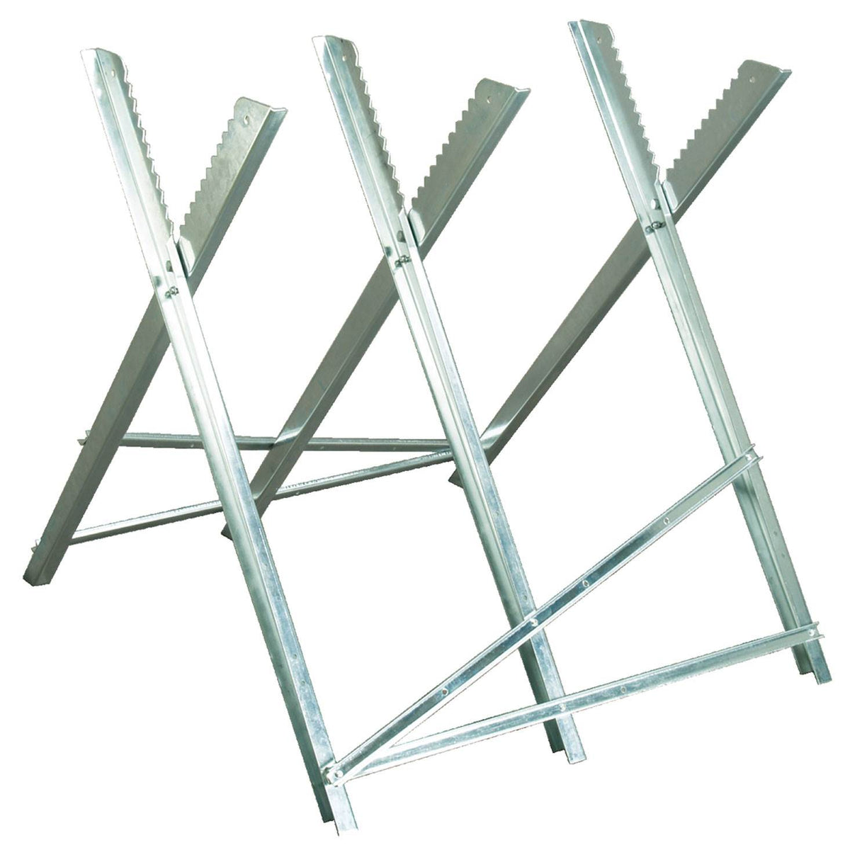Timber Tuff TMW-10 Portable Adjustable Lumber Log Holder Sawhorse Stand (6 Pack)