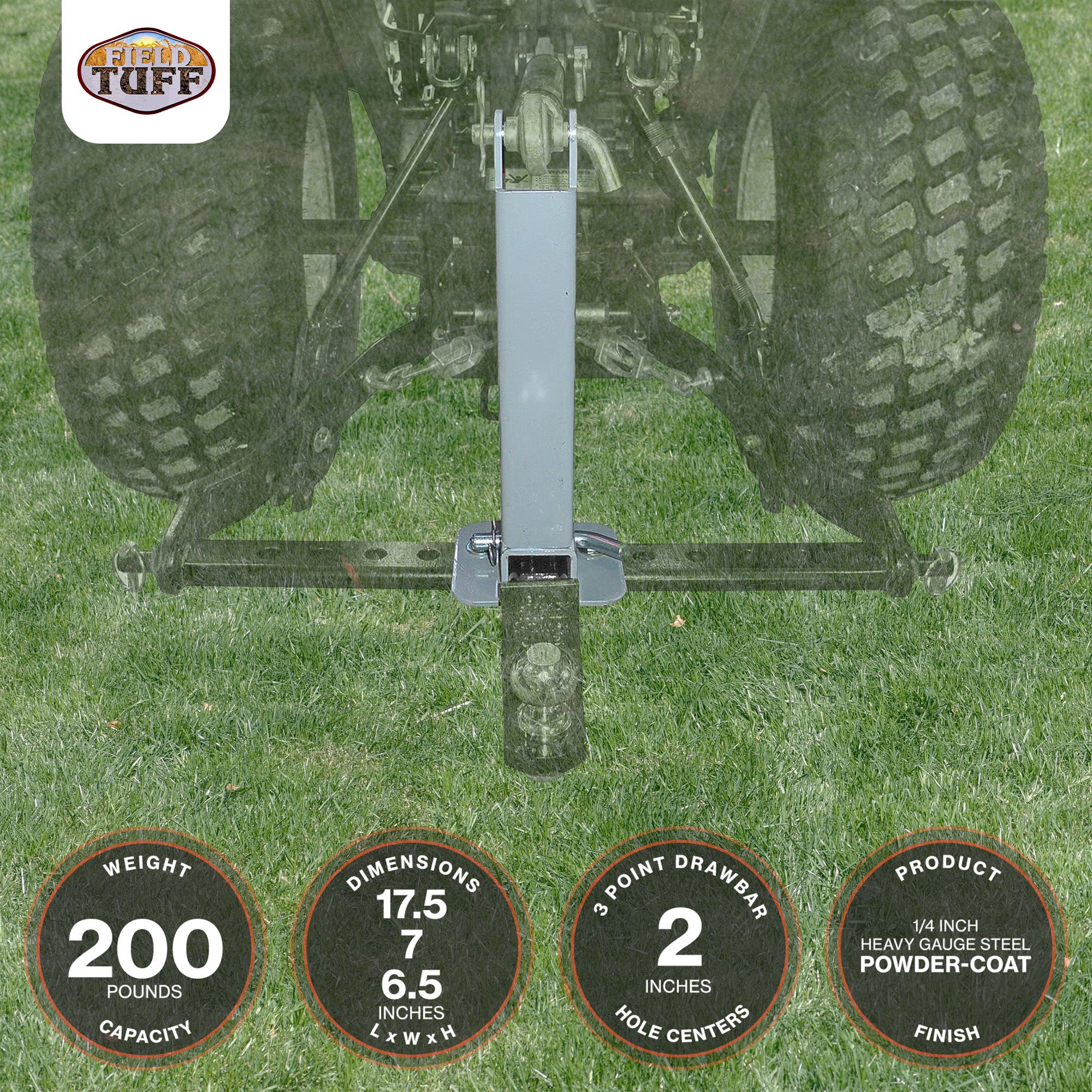 Field Tuff Heavy Duty Farm Tractor Drawbar Stabilizer & Trailer Mover (Open Box) - VMInnovations