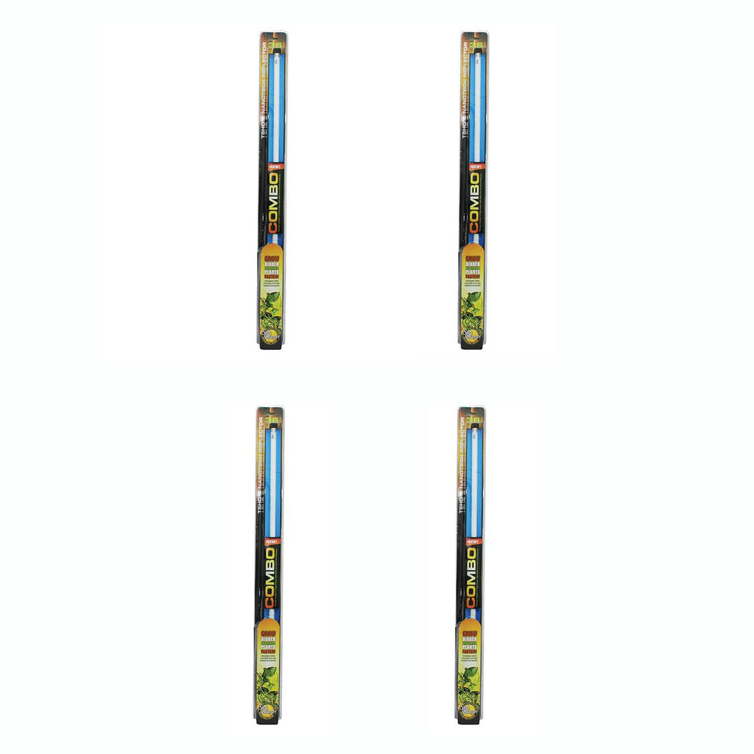 SunBlaster 39W 6400K NanoTech T5HO Reflector with 3 Foot Light Fixture, 4 Pack - VMInnovations