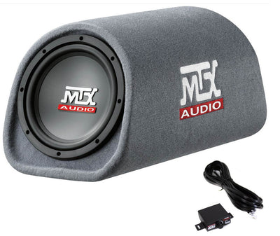 MTX Audio 8" 240W Car Loaded Subwoofer Enclosure Amplified Box, Vented (Used)