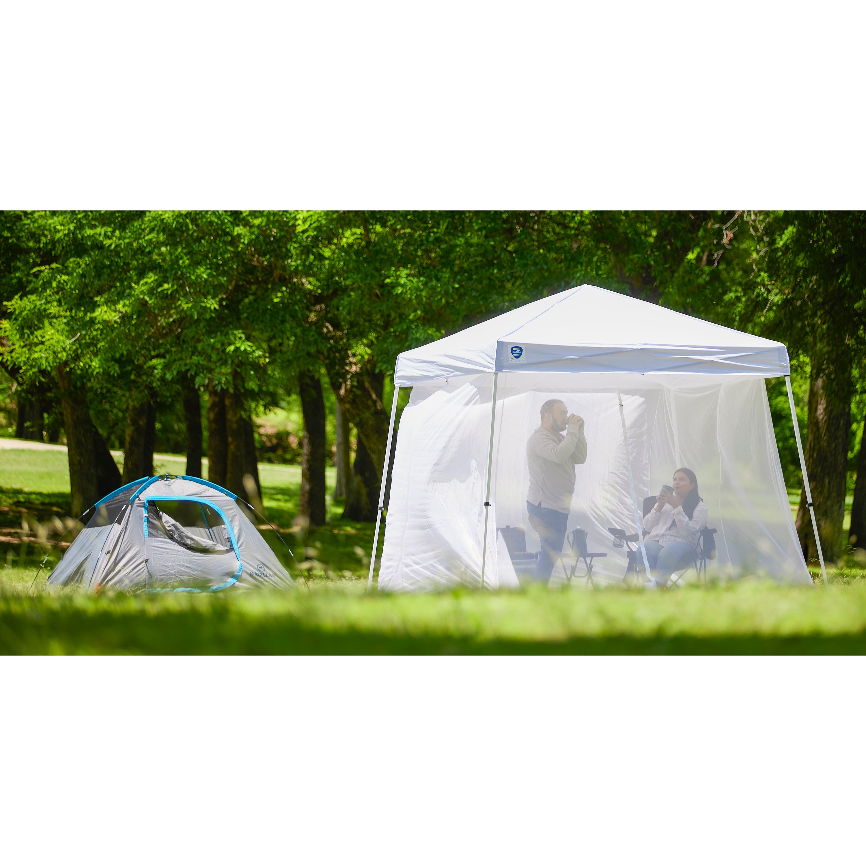 Z-Shade 10 Foot Horizon Screen Shelter Attachment w/ Instant Shade Canopy Tent