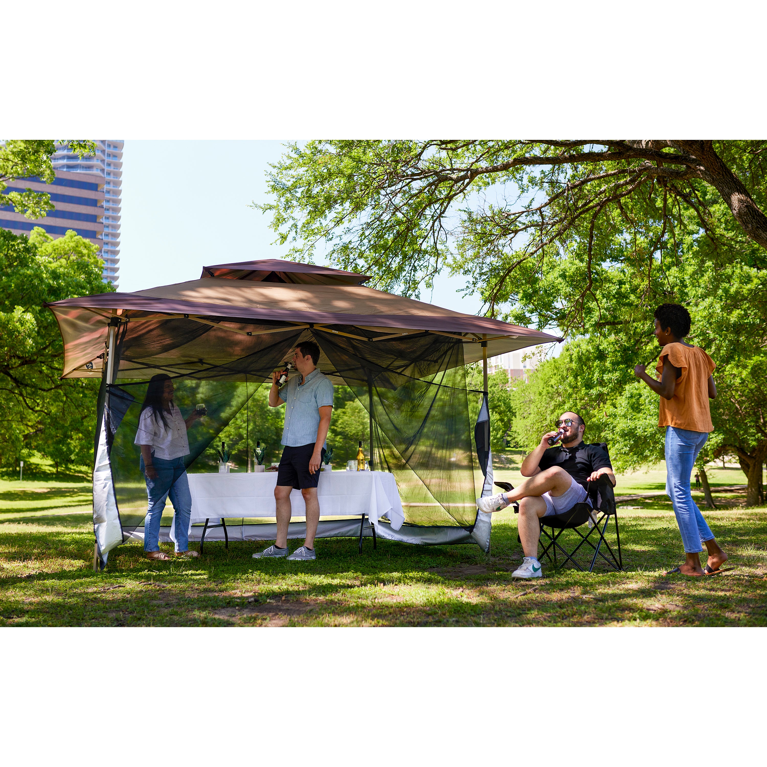 Z-Shade Bug Screen For 10' Outdoor Gazebo Screenroom (Screen Only) (Used) - VMInnovations