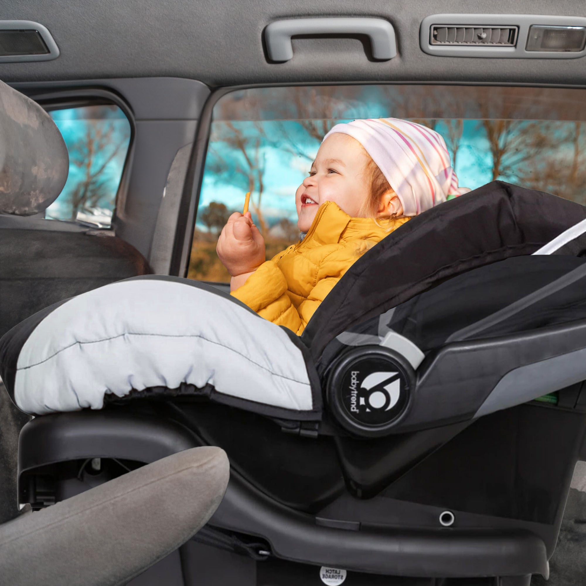 Baby Trend Flex-Loc 35 Pound Infant Car Seat, Stormy (Open Box) - VMInnovations