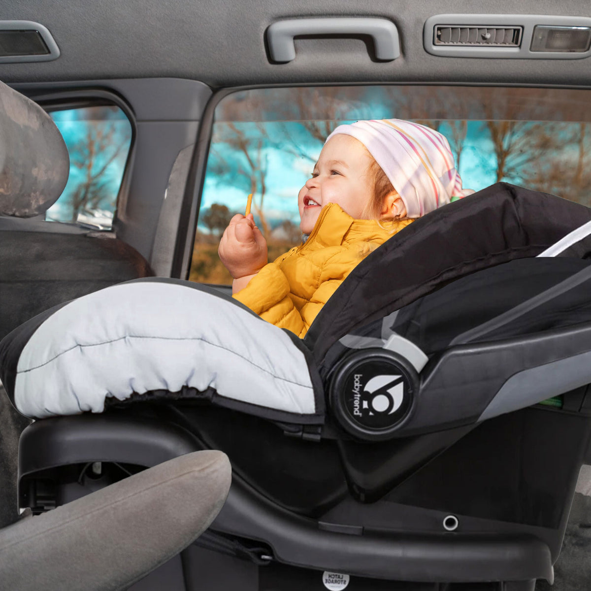 Baby Trend Flex-Loc 35 Pound Infant Car Seat, Stormy (Open Box)