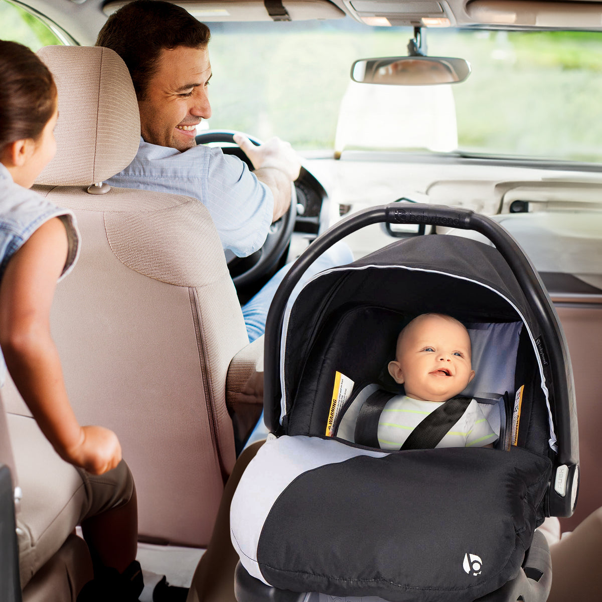 Baby Trend Flex-Loc 35 Pound Infant Car Seat, Stormy (Open Box)