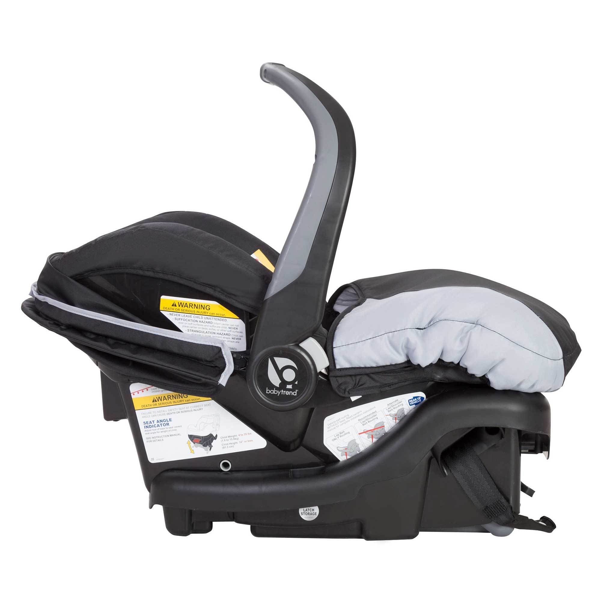 Baby Trend Ally Newborn Baby Infant Car Seat Travel System with Cover, Stormy - VMInnovations