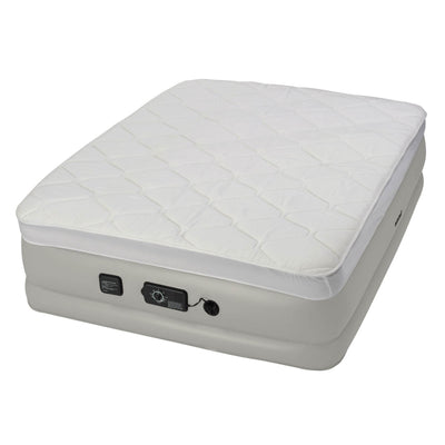 Insta-Bed Raised 18" Queen Pillow Top Airbed with Never Flat Pump (Open Box)